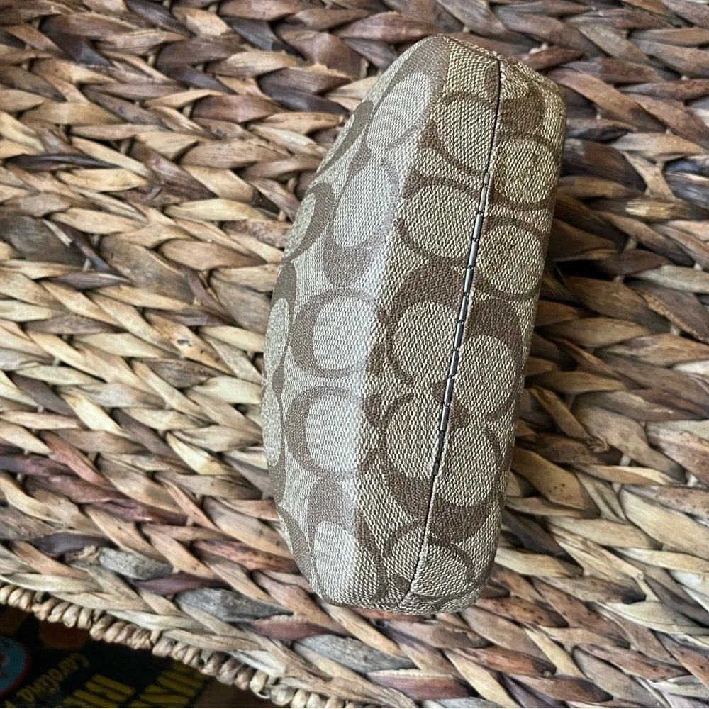 Pair of Coach Signature Eyeglass Cases Brown with Monogram and Black